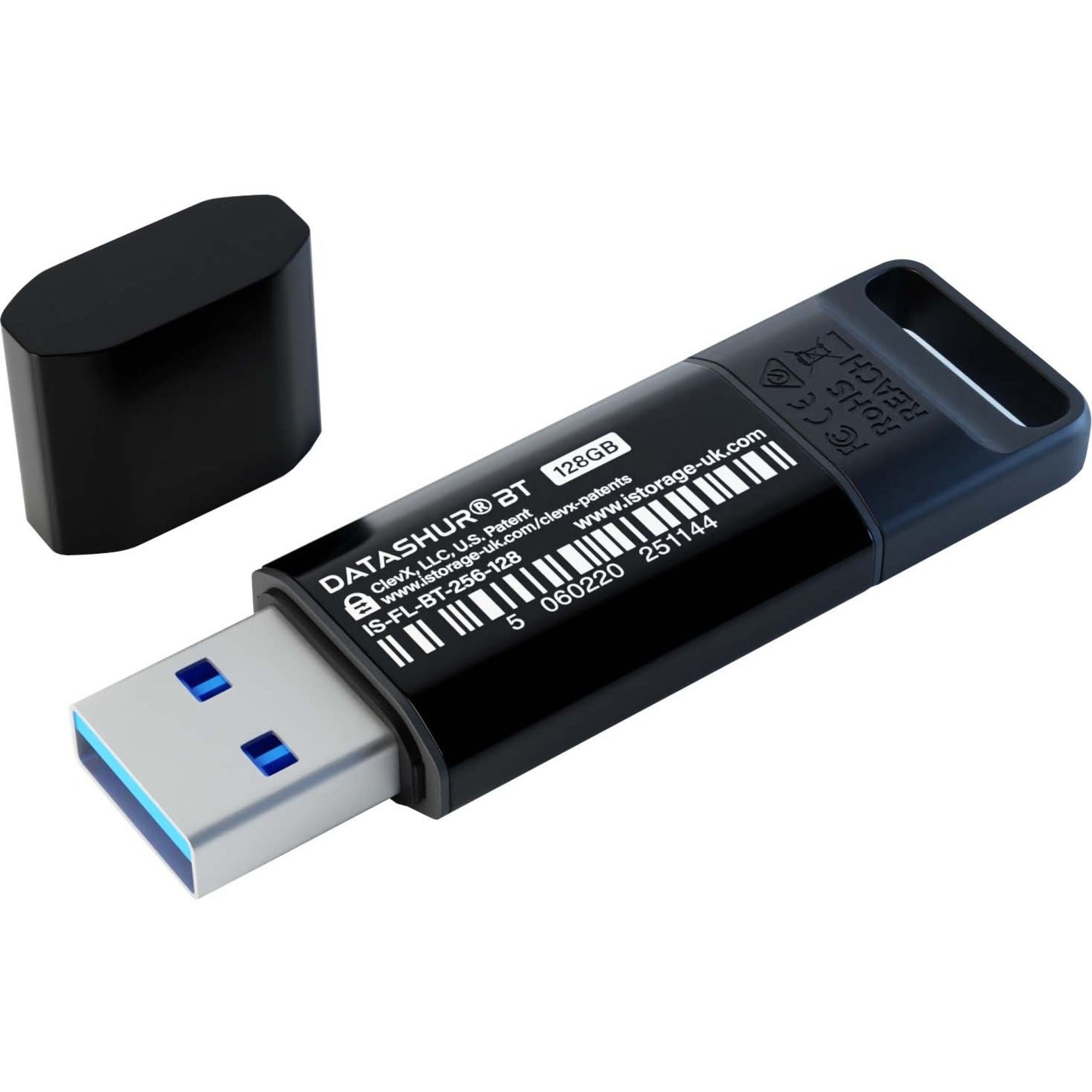 iStorage IS-FL-DBT-256-16 datAshur BT Hardware encrypted USB 3.2 (Gen1) Flash Drive, 16GB, Secure, Bluetooth, Password Protection