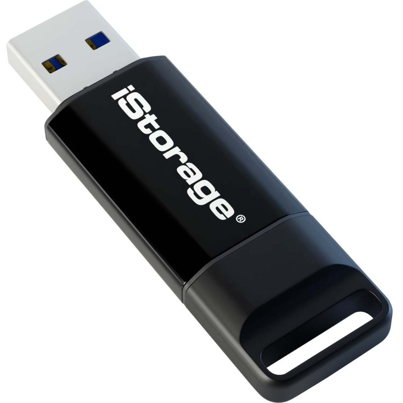 iStorage IS-FL-DBT-256-128 datAshur BT Hardware encrypted USB 3.2 (Gen1) Flash Drive, 128GB, Secure, Bluetooth, Password Protection