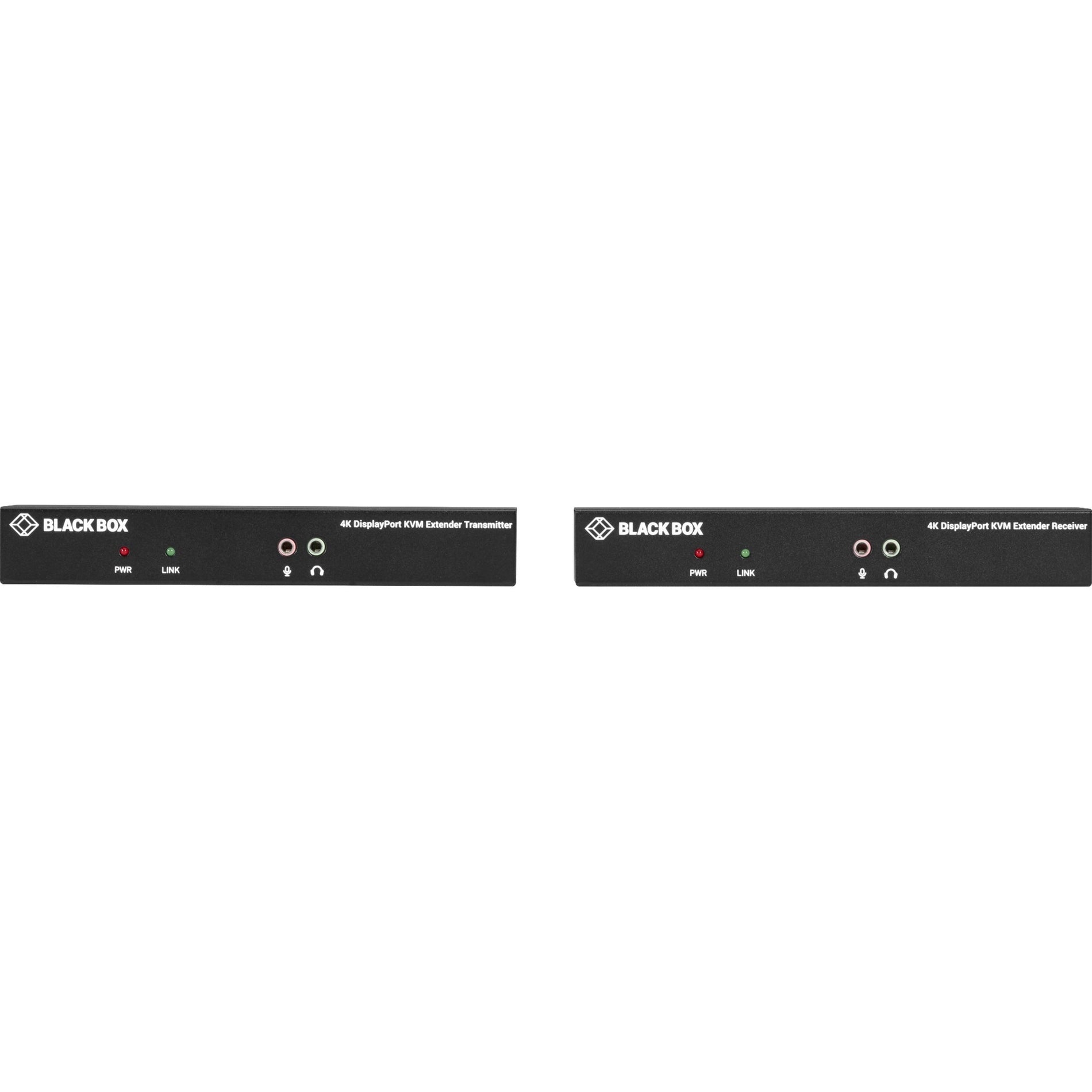 Black Box KVXLCDPF-100 KVM Console/Extender KVXLCDPF-100-SFPBUN2, 4K Video, 2 Year Warranty, TAA Compliant