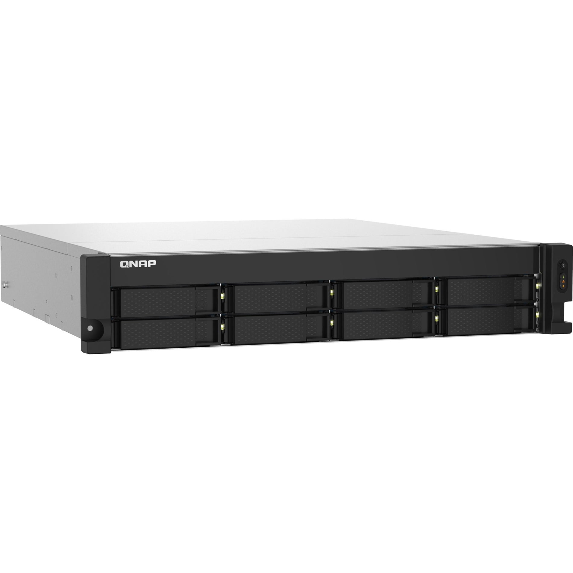 QNAP TS-832PXU-RP-4G SAN/NAS Storage System (TS-832PXU-RP-4G-US), 8-Bay Rackmount, 4GB DDR4 RAM, 10GbE Ethernet, 2U Form Factor