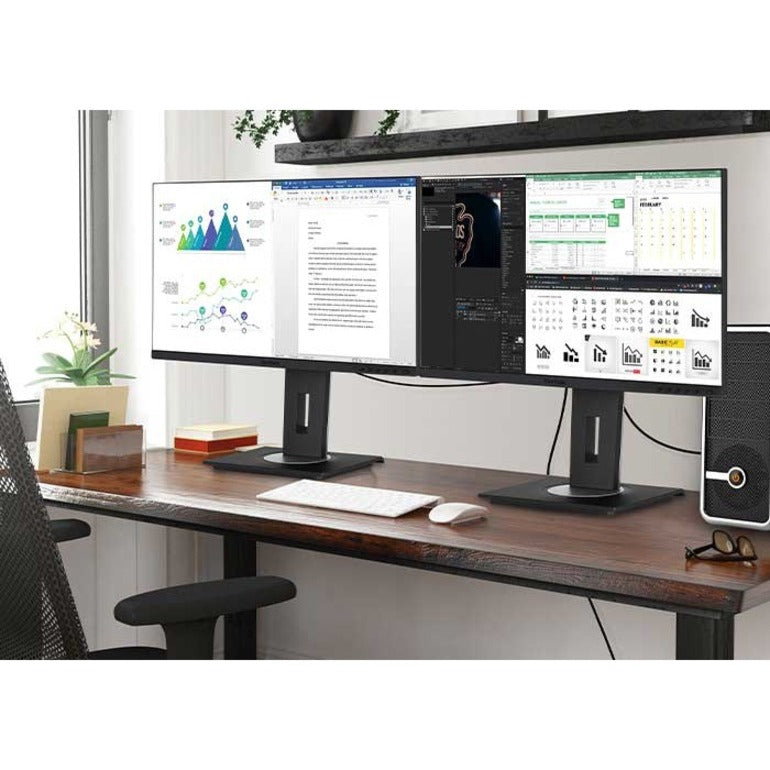 ViewSonic VG2756-2K Widescreen LCD Monitor, QHD Docking with USB-C and Built-In Ethernet, 2560 x 1440 Resolution