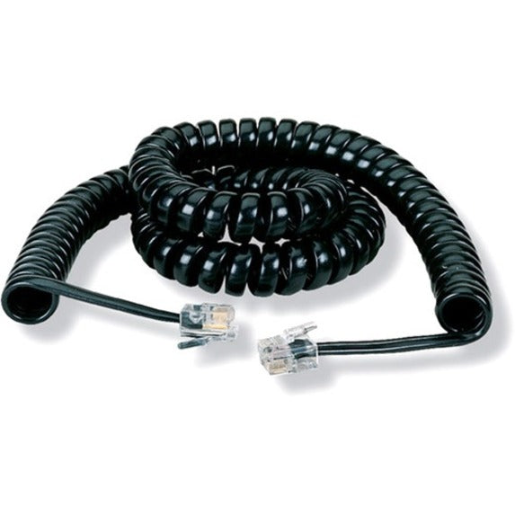 Black Box EJ300-0012 Modular Coiled Handset Cable, Crisp and Clear Telephone Conversations