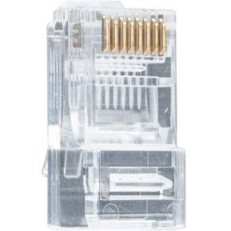 Jonard Tools RJ45-6100 RJ45 CAT6 Pass-Through Connectors (Pack of 100), Gold Plated Network Connector