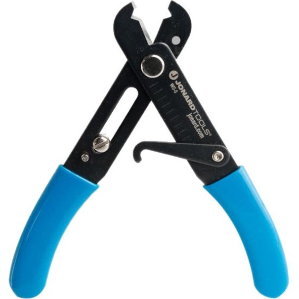 Jonard Tools WS-5 Adjustable Wire Stripper & Cutter, Durable, Spring Loaded, Cushion Grip, Black Oxide