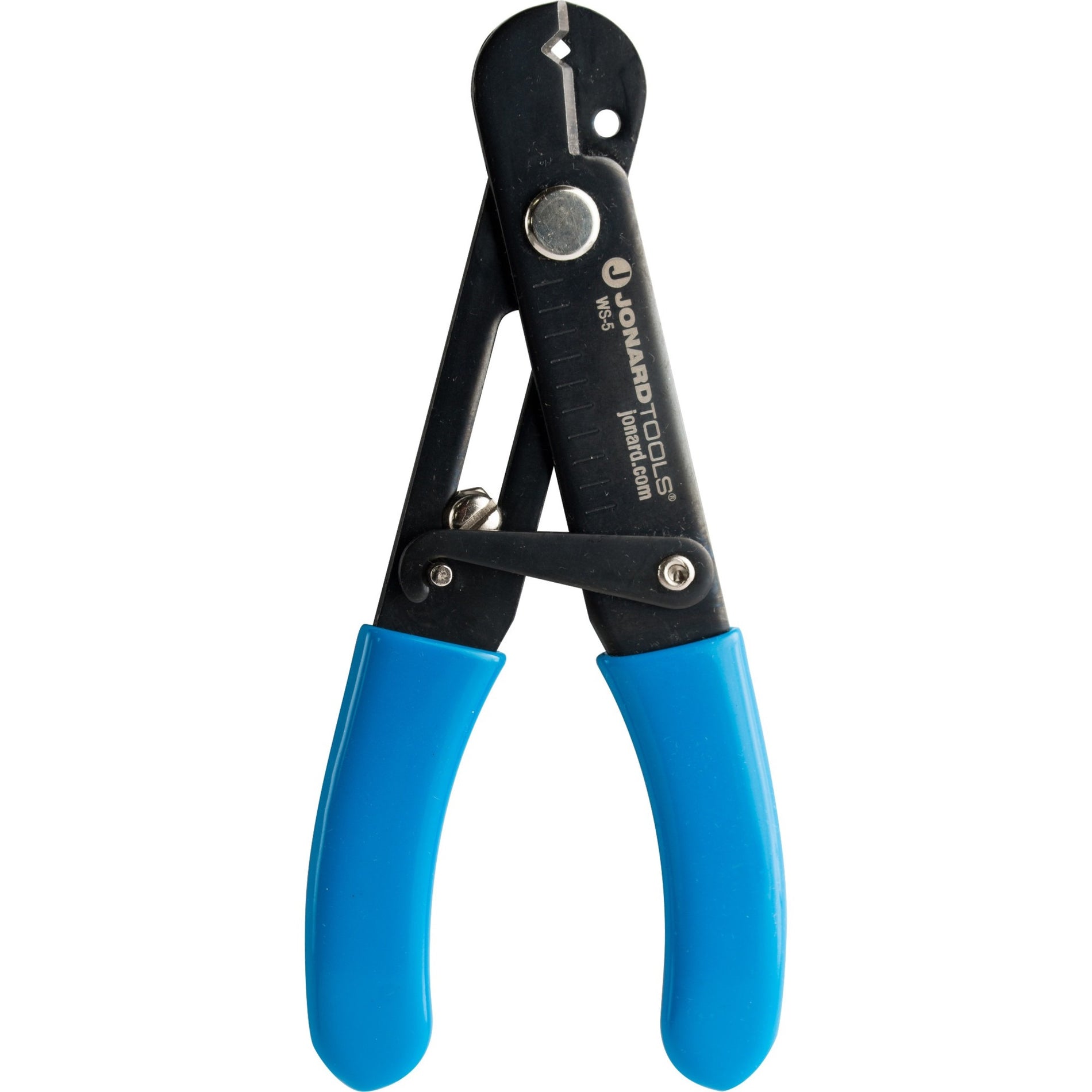 Jonard Tools WS-5 Adjustable Wire Stripper & Cutter, Durable, Spring Loaded, Cushion Grip, Black Oxide