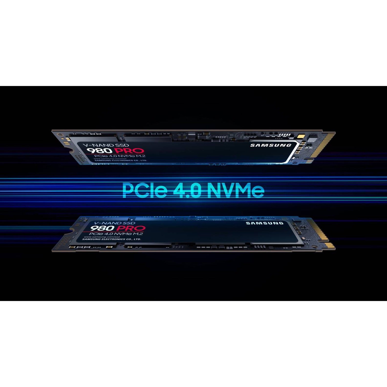 Samsung MZ-V8P1T0B/AM 980 PRO PCIe 4.0 NVMe SSD 1TB, High-Speed