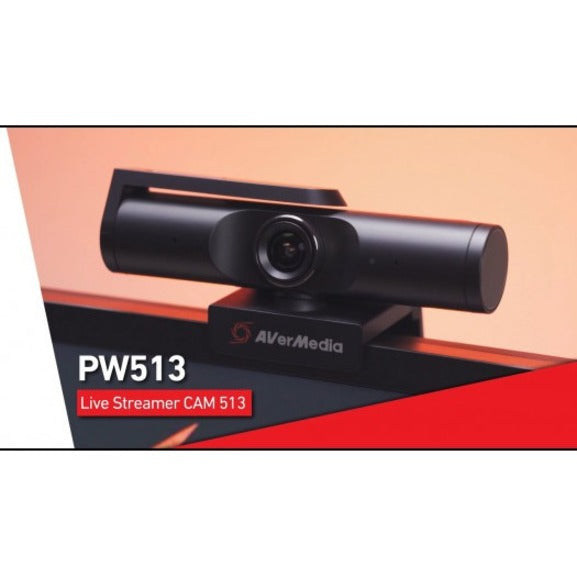 AVerMedia PW513 Live Streamer CAM 513 4K Ultra HD Webcam, 8 Megapixel, 60 fps, USB 3.0