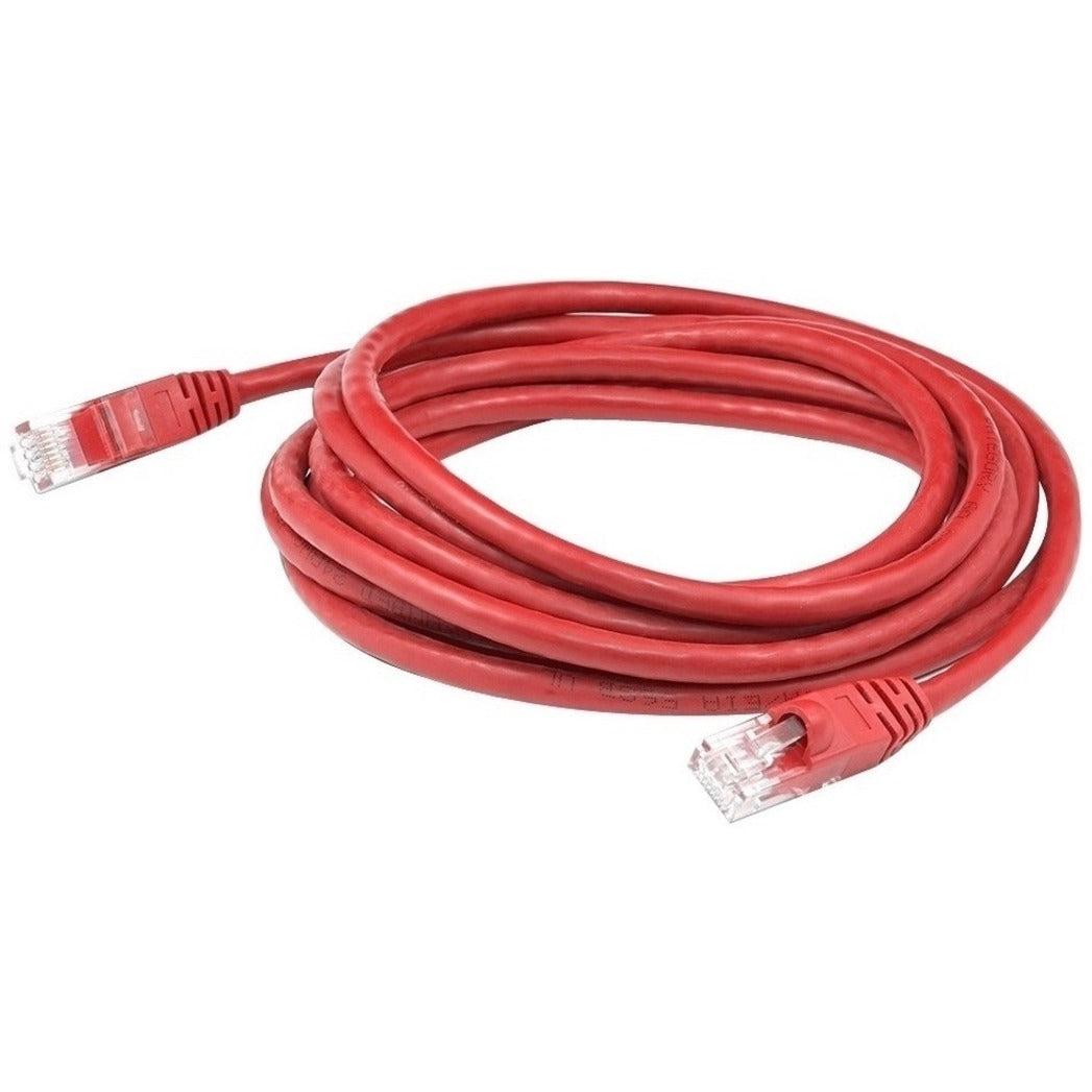 AddOn ADD-10MCAT6ASTP-RD 10m RJ-45 (Male) to RJ-45 (Male) Red Snagless Cat6A STP PVC Copper Patch Cable, 10 Gbit/s Data Transfer Rate