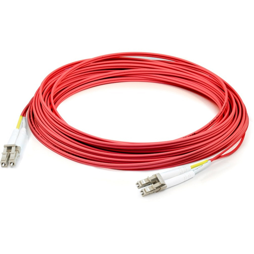 AddOn ADD-LC-LC-2M5OM2P-RD 2m LC (Male) to LC (Male) Red OM2 Duplex Plenum-Rated Fiber Patch Cable, 10 Gbit/s Data Transfer Rate
