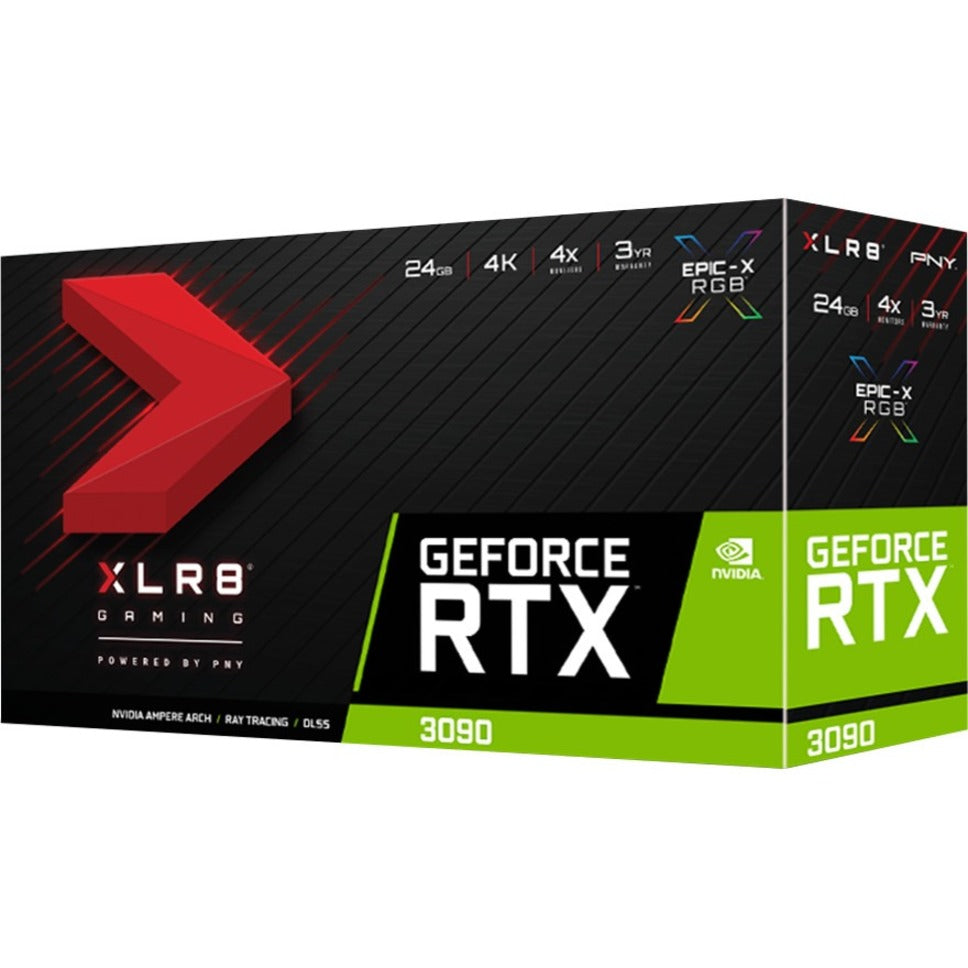 PNY VCG309024TFXPPB GeForce RTX 3090 XLR8 Gaming REVEL EPIC-X Graphic Card, 24GB GDDR6X, 4K Gaming and VR Ready