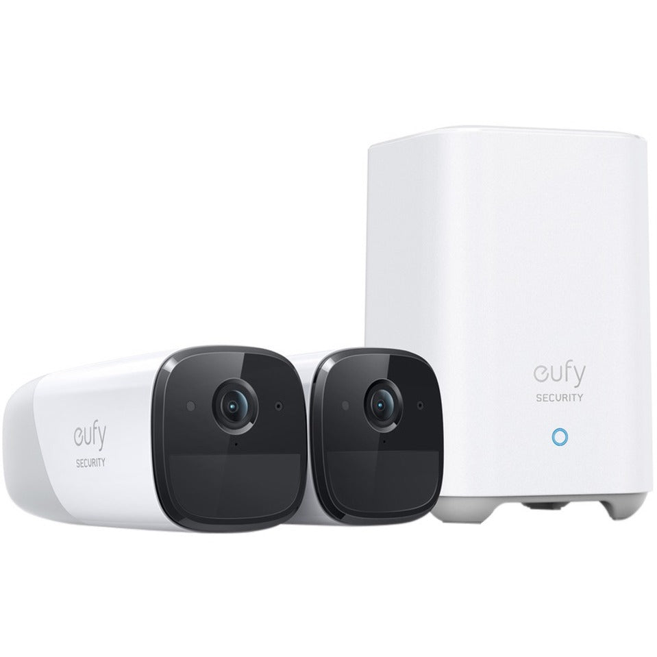 Eufy T88511D1 Video Surveillance System, 16 GB HDD, Night Vision, 2K HD Recording