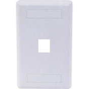Hubbell IFP11W IFP 1-Socket Faceplate, Flush Mount, White