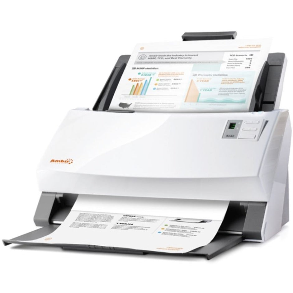 Ambir DS340-SE ImageScan Pro 340 Sheetfed Scanner - Fast, Reliable Scanning for Windows 10, 7, 8