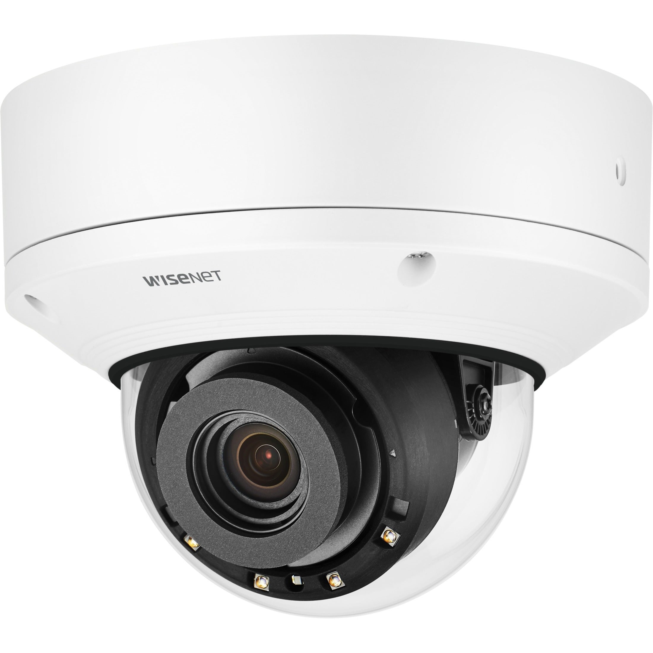 Wisenet XND-8082RV 6MP Network IR Dome Camera, Indoor Security Surveillance, Motion Detection, Night Vision, 3x Optical Zoom