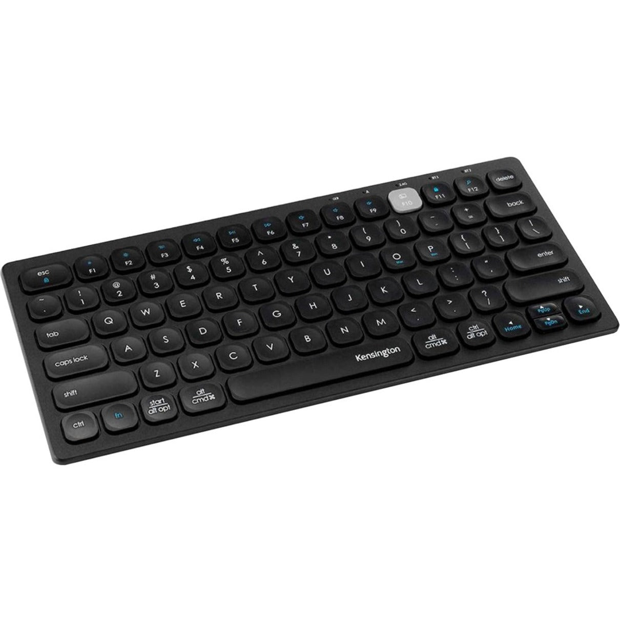 Kensington K75502US Multi-Device Dual Wireless Compact Keyboard, Bluetooth/RF, Multimedia Hot Keys