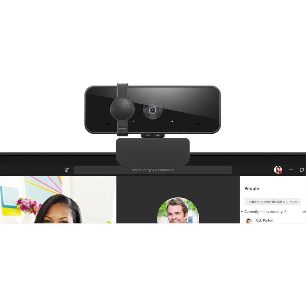 Lenovo 4XC1B34802 Essential FHD Webcam, Full HD Video Calling, Built-in Microphone