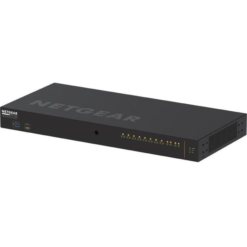 Netgear GSM4212P-100NAS AV Line M4250-10G2F-PoE+ 8x1G PoE+ 125W 2x1G and 2xSFP Managed Switch, Gigabit Ethernet, Rack-mountable