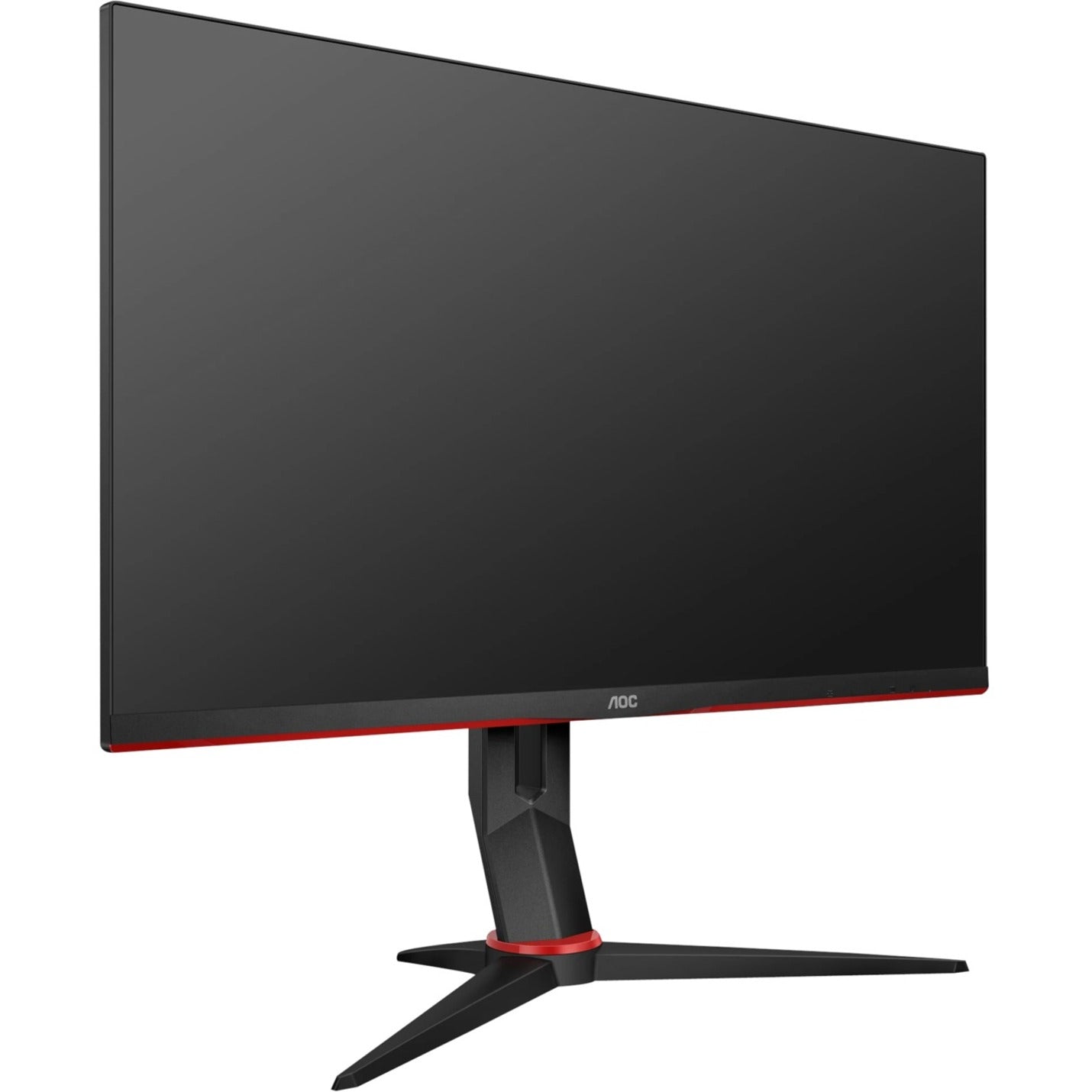 Front view of AOC 27G2E gaming monitor showing borderless design with red accent trim-alternate-image1
