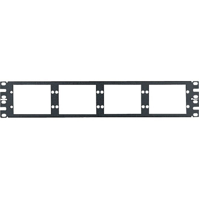 Panduit CFAPPBL2 Multimode 62.5/125 48-Port Blank Patch Panel, Rack-mountable, Black, 2U