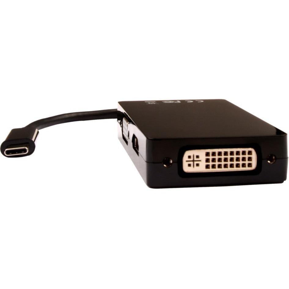 V7 V7UC-VGADVIHDMI-BLK DVI/HDMI/USB Typ C/VGA Audio-/Video-Adapter Verbinden Sie mehrere Geräte mit Ihrem Display