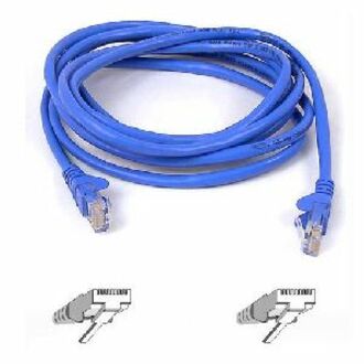 Belkin A3L791-08-BLU-S Cat. 5E UTP Patch Cable, 8 ft, Molded, Snagless, Blue