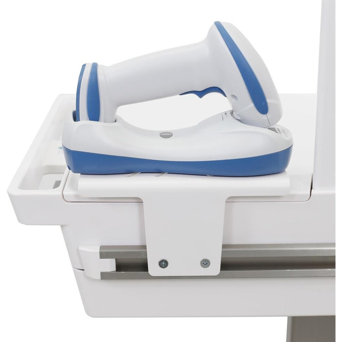 Ergotron 98-465 T-Slot Scanner and Printer Holder, White - Rotating Handheld Device Holder