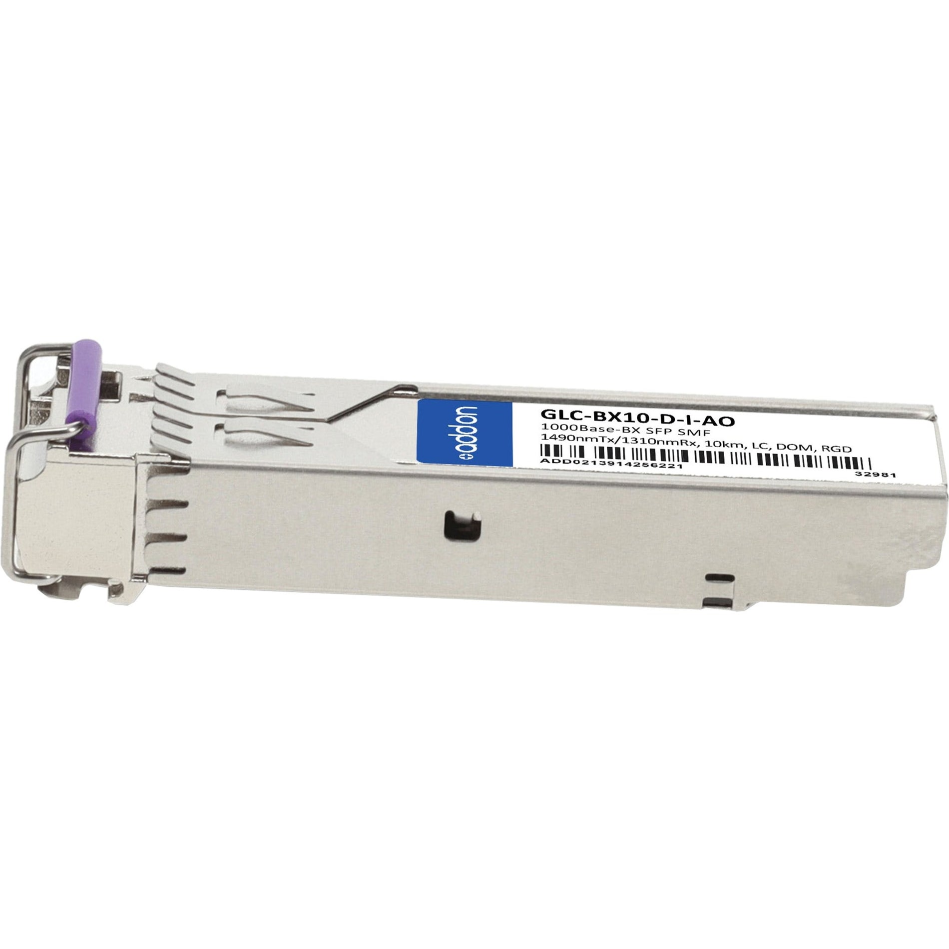 AddOn GLC-BX10-D-I-AO Cisco SFP Module, LC 1000Base-BX Network, Single-mode, Gigabit Ethernet