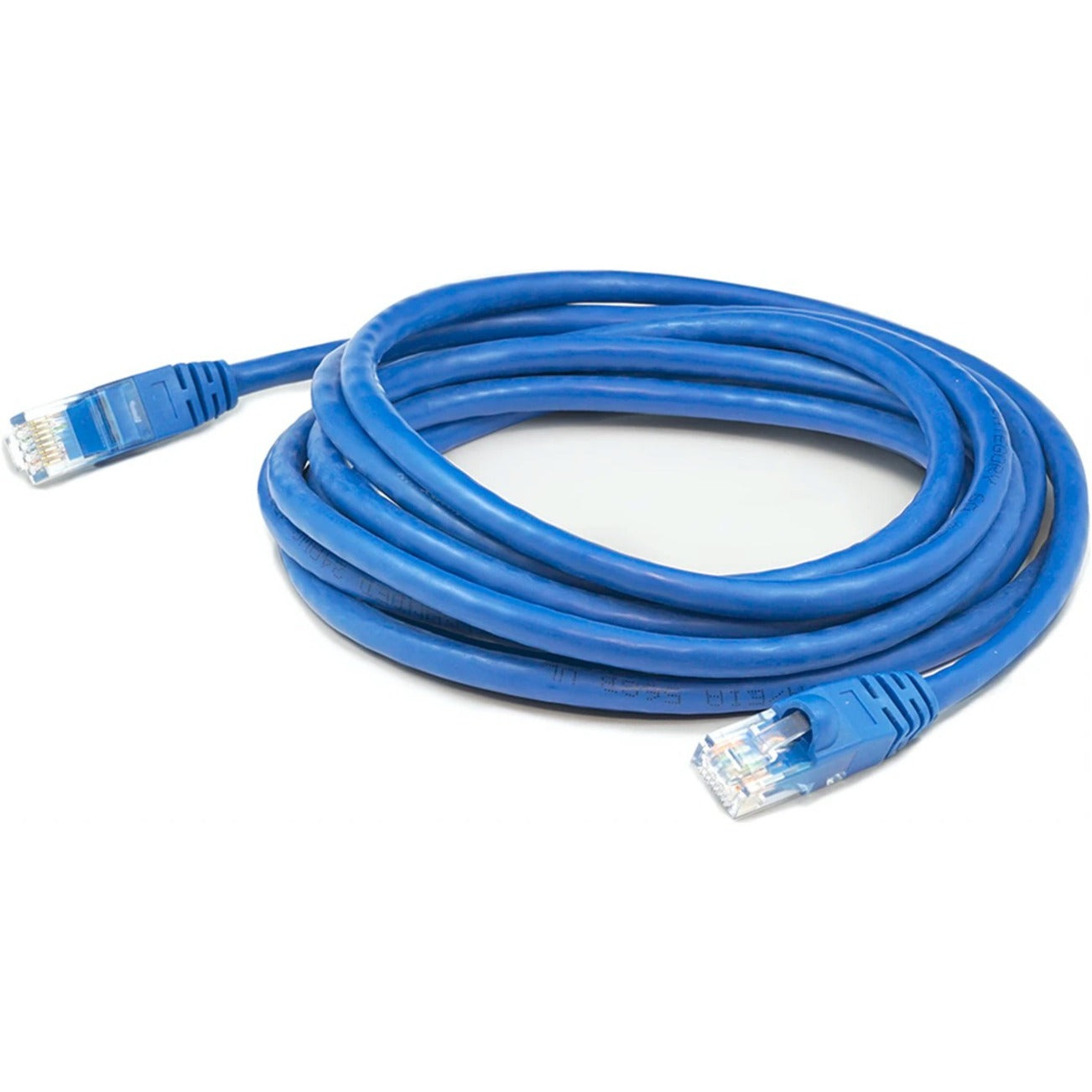 AddOn ADD-1FCAT6A-BE 1ft RJ-45 (Male) to RJ-45 (Male) Straight Blue Cat6A UTP PVC Copper Patch Cable, 24 AWG, Stranded