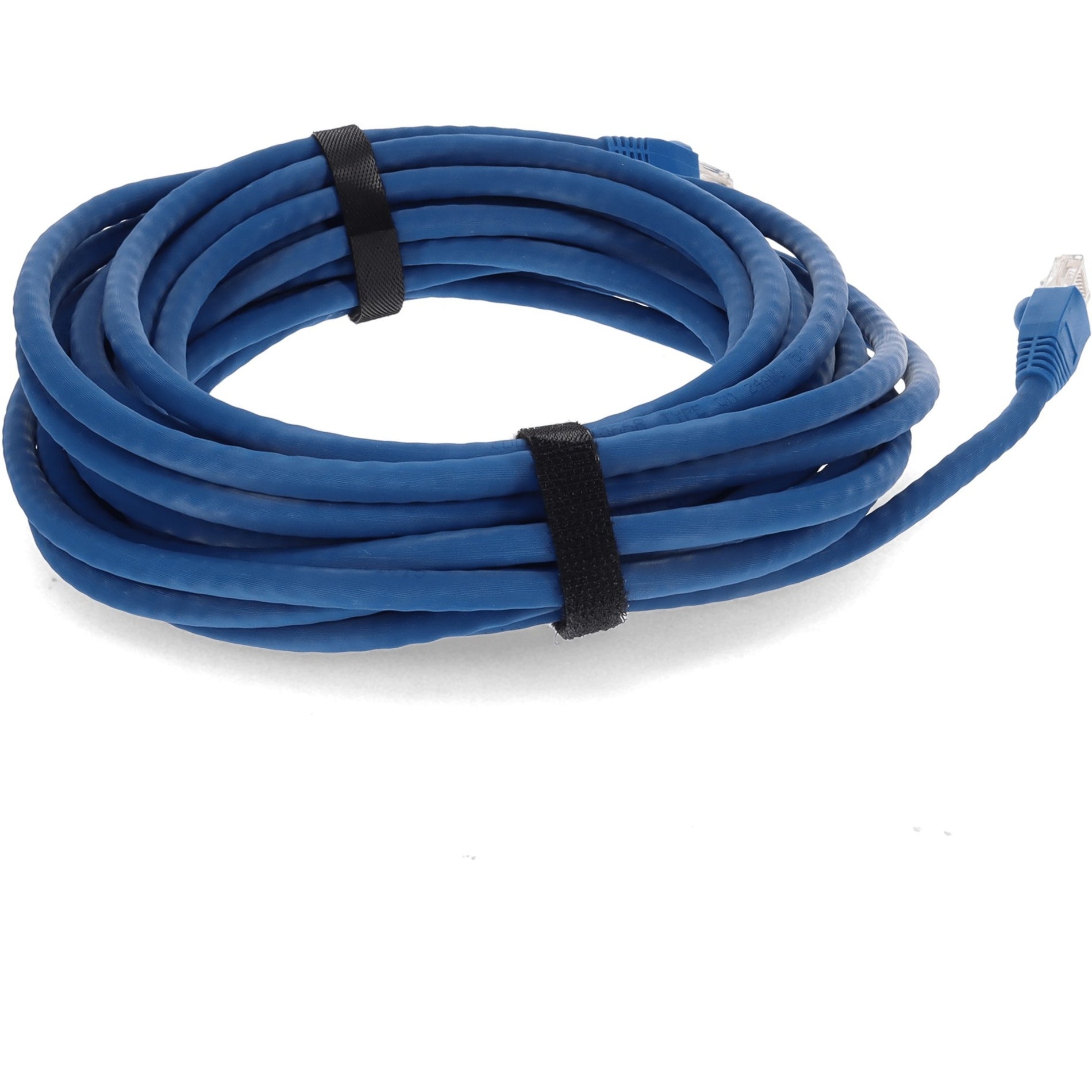 AddOn ADD-30FCAT6A-BE 30ft RJ-45 (Male) to RJ-45 (Male) Straight Blue Cat6A UTP PVC Copper Patch Cable, 30ft Length