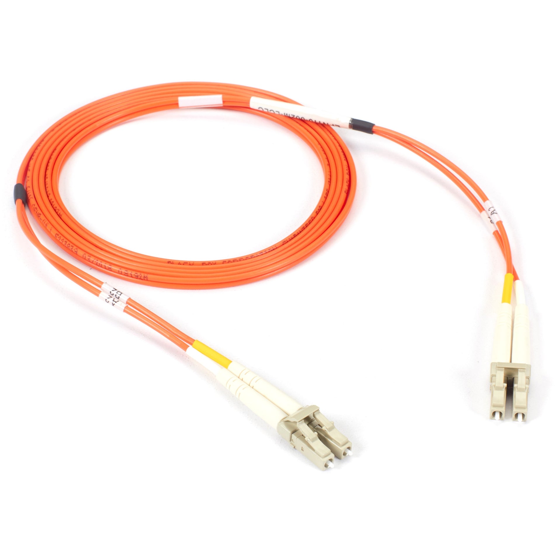 Black Box EFN110-002M-LCLC Fiber Optic Duplex Patch Network Cable, Multi-mode, 6.50 ft, Orange