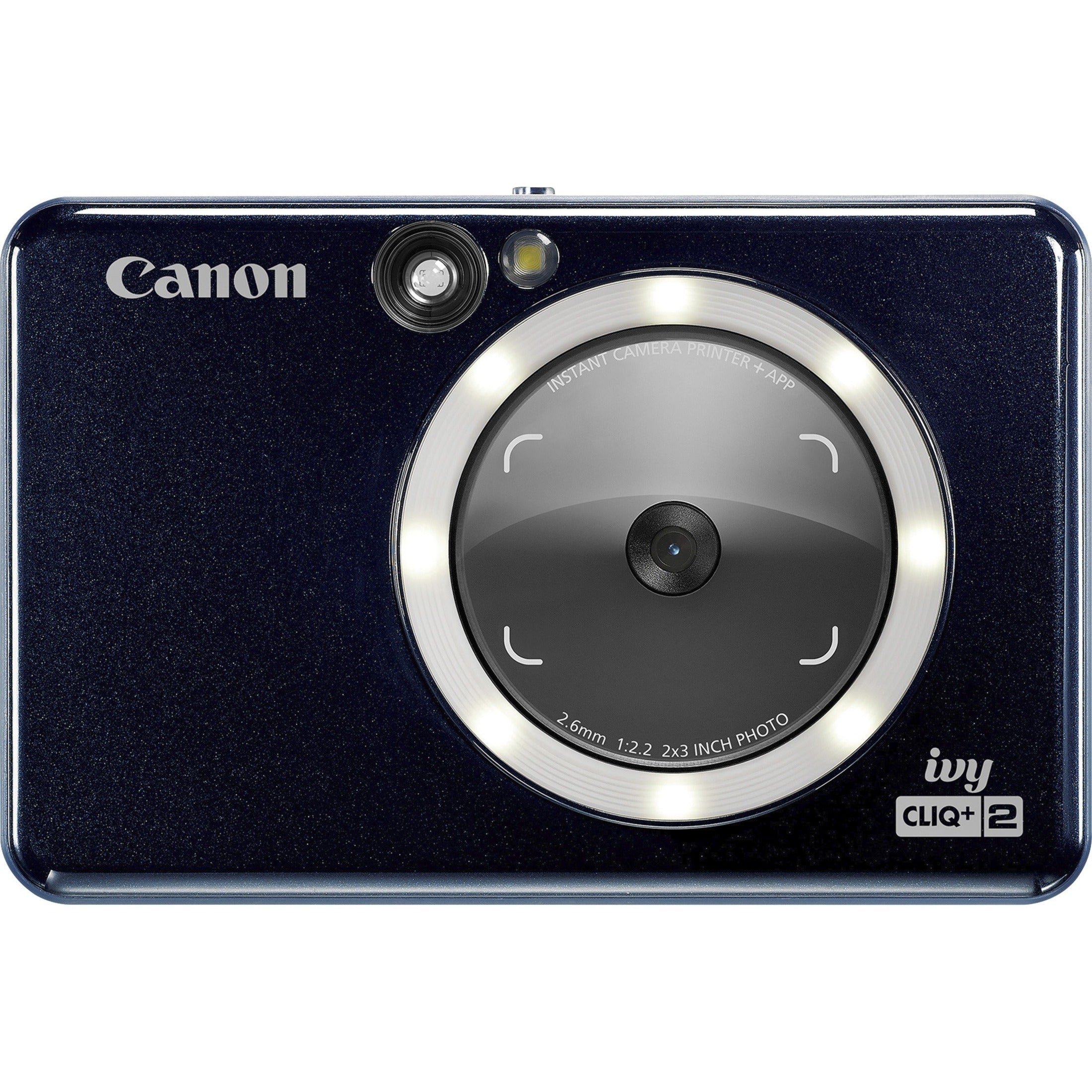 Canon 4519C005 IVY CLIQ+2 Instant Camera Printer + App, Midnight Navy