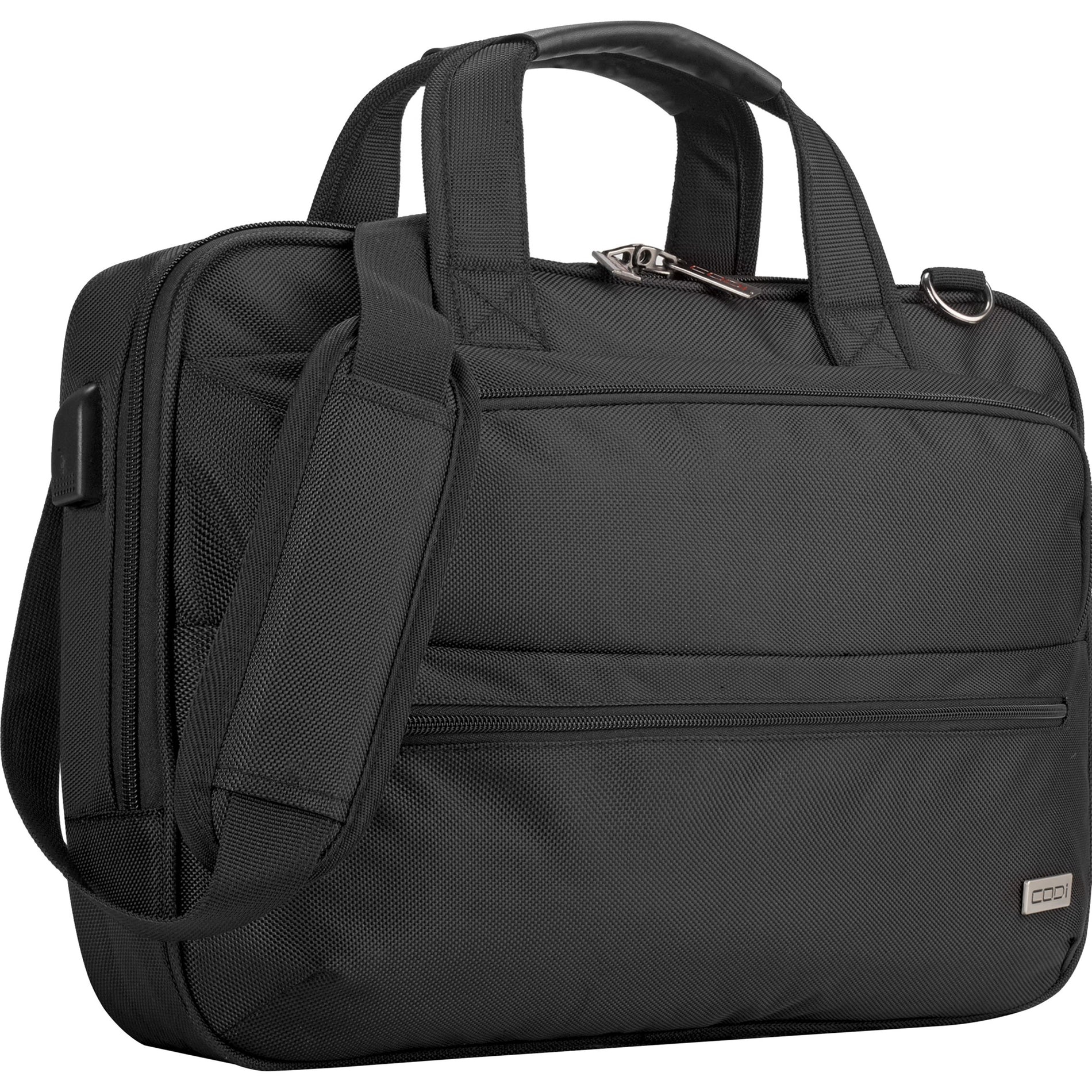 CODi FOR302-4 Fortis 14.1" Briefcase, Break Resistant, Black, Laptop and Tablet Compartment, Checkpoint Friendly