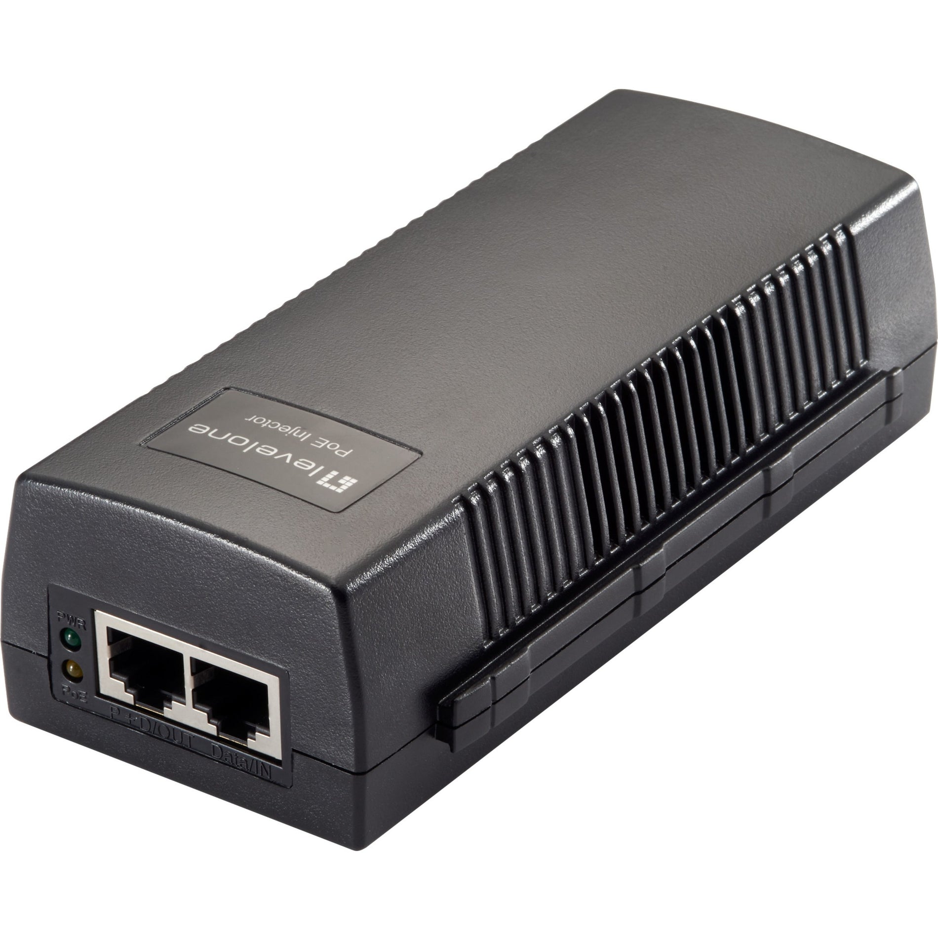 LevelOne POI-3014 Gigabit PoE Injector, 30W - Power Over Ethernet for Efficient Network Connectivity