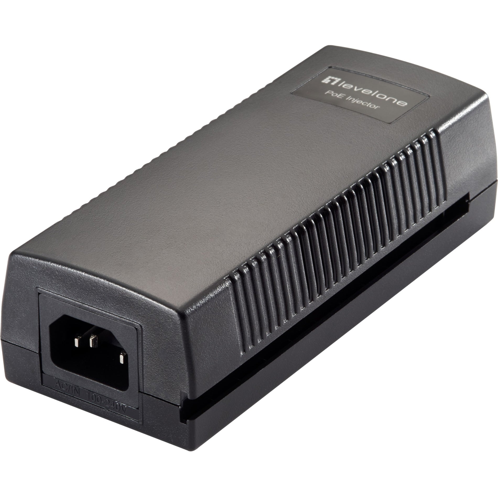 LevelOne POI-3014 Gigabit PoE Injector, 30W - Power Over Ethernet for Efficient Network Connectivity