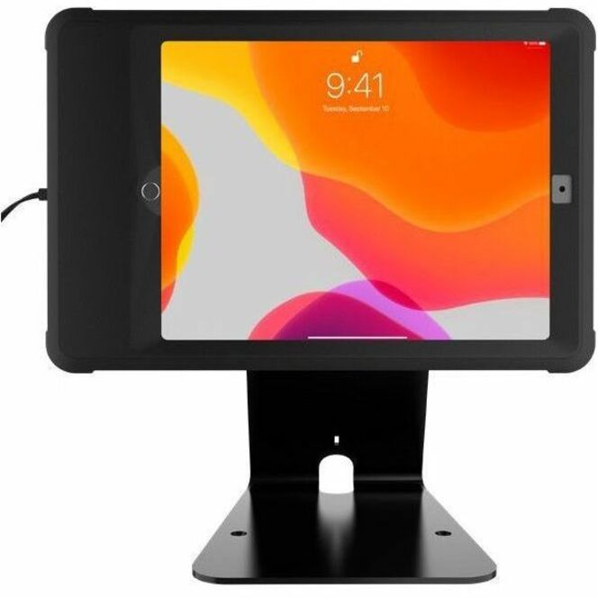 CTA Digital PAD-ICCTK Quick Release Secure Table Kiosk w/ Inductive Charging Case, Sturdy Stand, Rugged Rubber Case, VESA Plate, Wall Plug