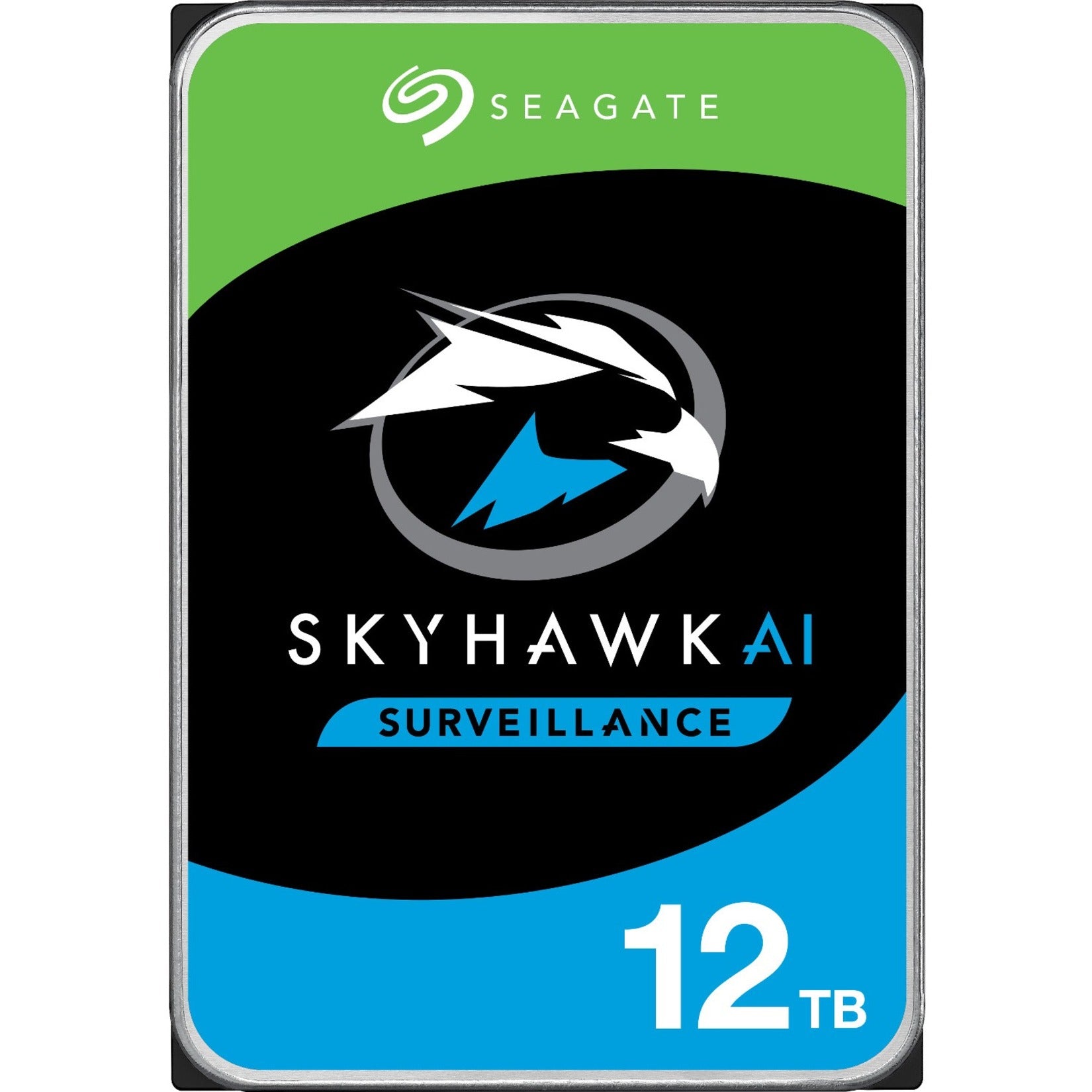 Seagate ST12000VE001 SkyHawk AI 12TB Hard Drive, 24x7 Surveillance Storage