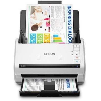 Epson B11B261202 DS-530 II Color Duplex Document Scanner, Large Format ADF Scanner - 600 dpi Optical