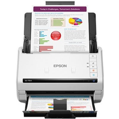 Epson B11B262201 DS-770 II Color Duplex Document Scanner, Large Format, 600 dpi Optical
