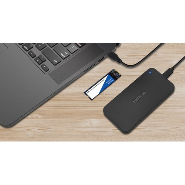 Icy Dock MB809U3-1M2B ICYNano Portable M.2 SATA SSD To USB 3.2 Gen 1 (5Gbps) External Enclosure, 3-Year Warranty, Compatible with DVR, NAS, PS4, and More