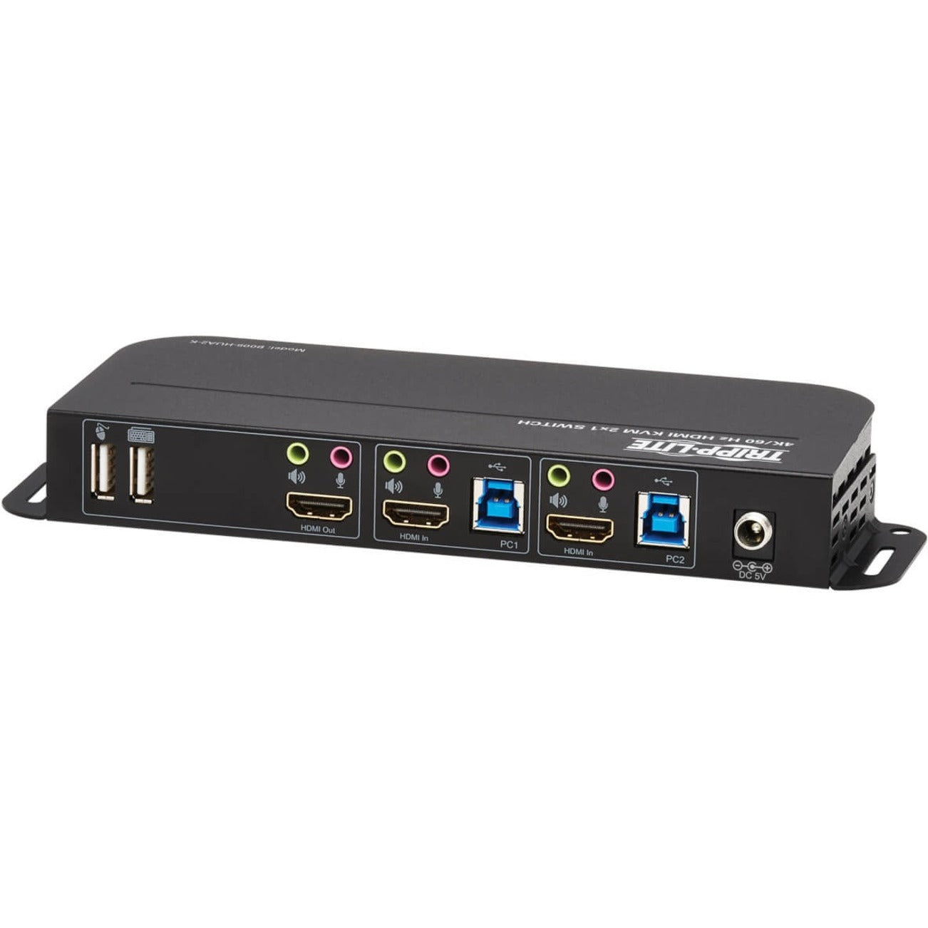 Tripp Lite B005-HUA2-K 2-Port HDMI/USB KVM Switch, 4096 x 2160 Resolution, 3-Year Warranty