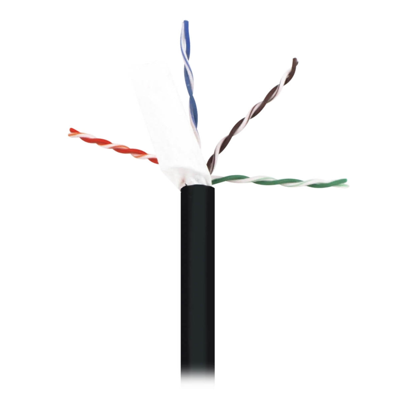 Tripp Lite N228-01K-BK Cat6/6e Ethernet Cable, Black, 1000 ft, Flexible, 1 Gbit/s Data Transfer Rate