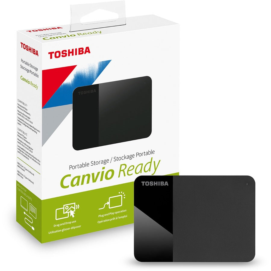 Toshiba HDTP320XK3AA Canvio Ready 2TB External USB 3.0 Portable Hard Drive, Black