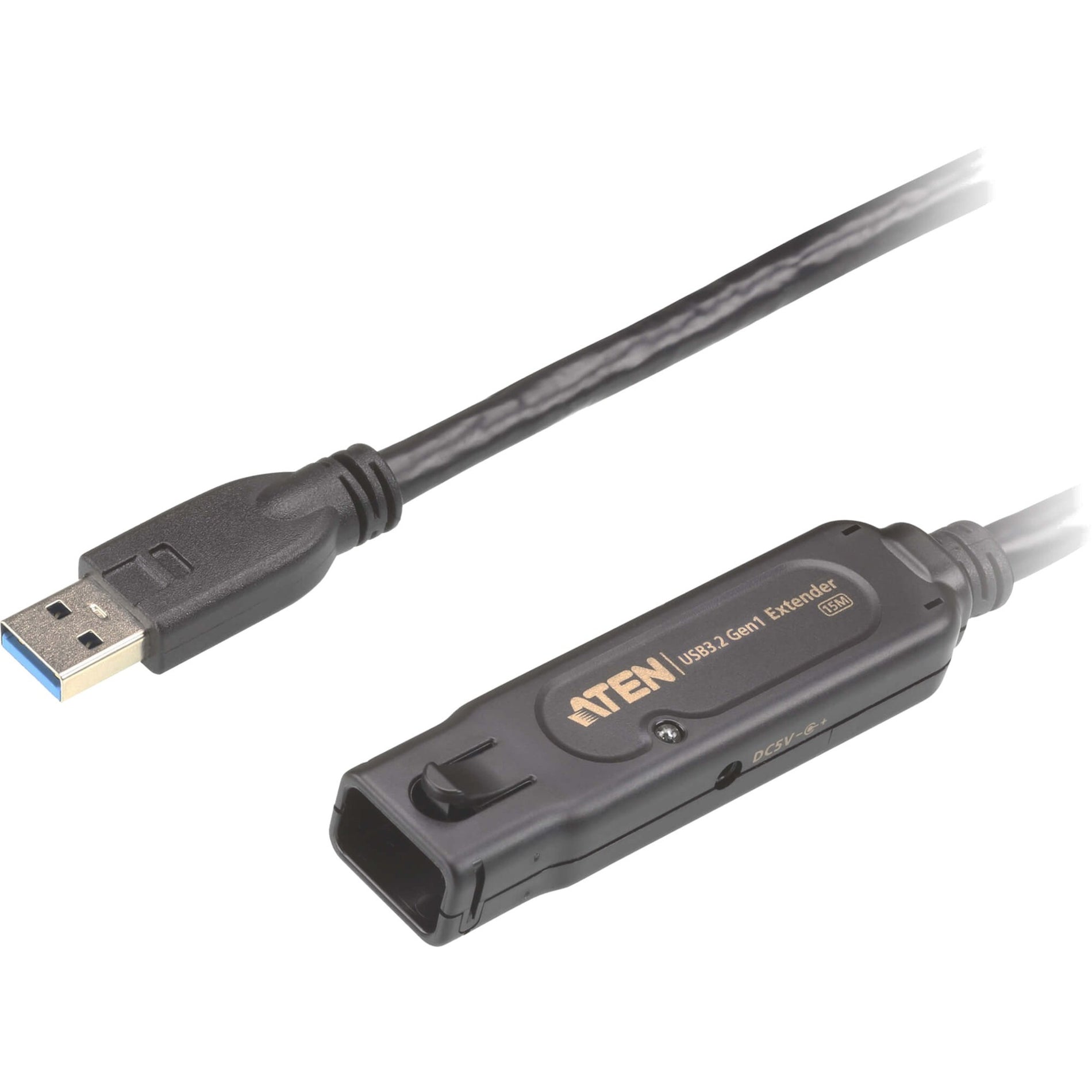 ATEN UE3315A 15 m USB3.2 Gen1 Extender Cable, Plug & Play, 5 Gbit/s Data Transfer Rate, Locking Protection