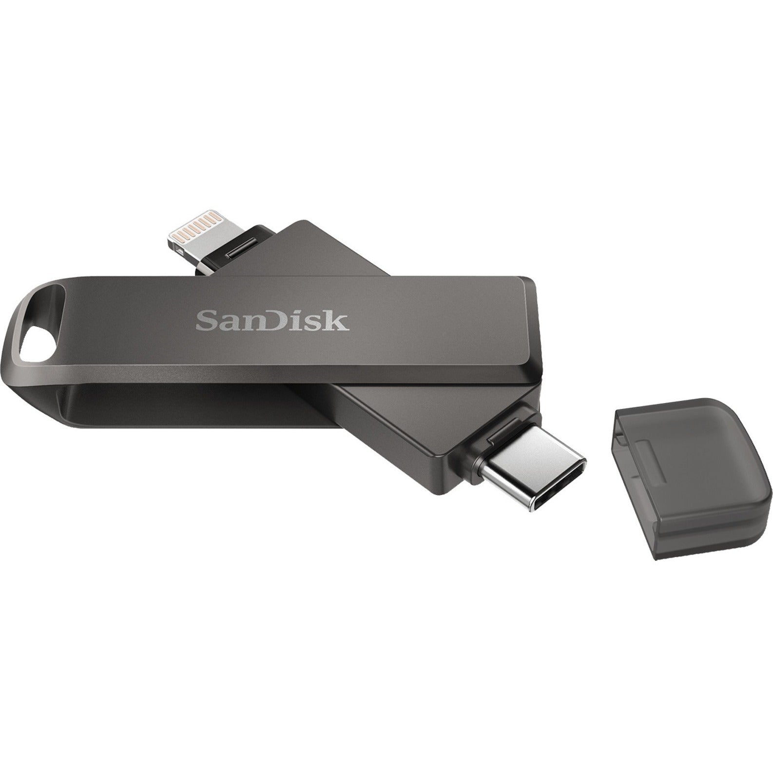 SanDisk SDIX70N-256G-AN6NE iXpand Flash Drive Luxe, 256GB, Swivel Design