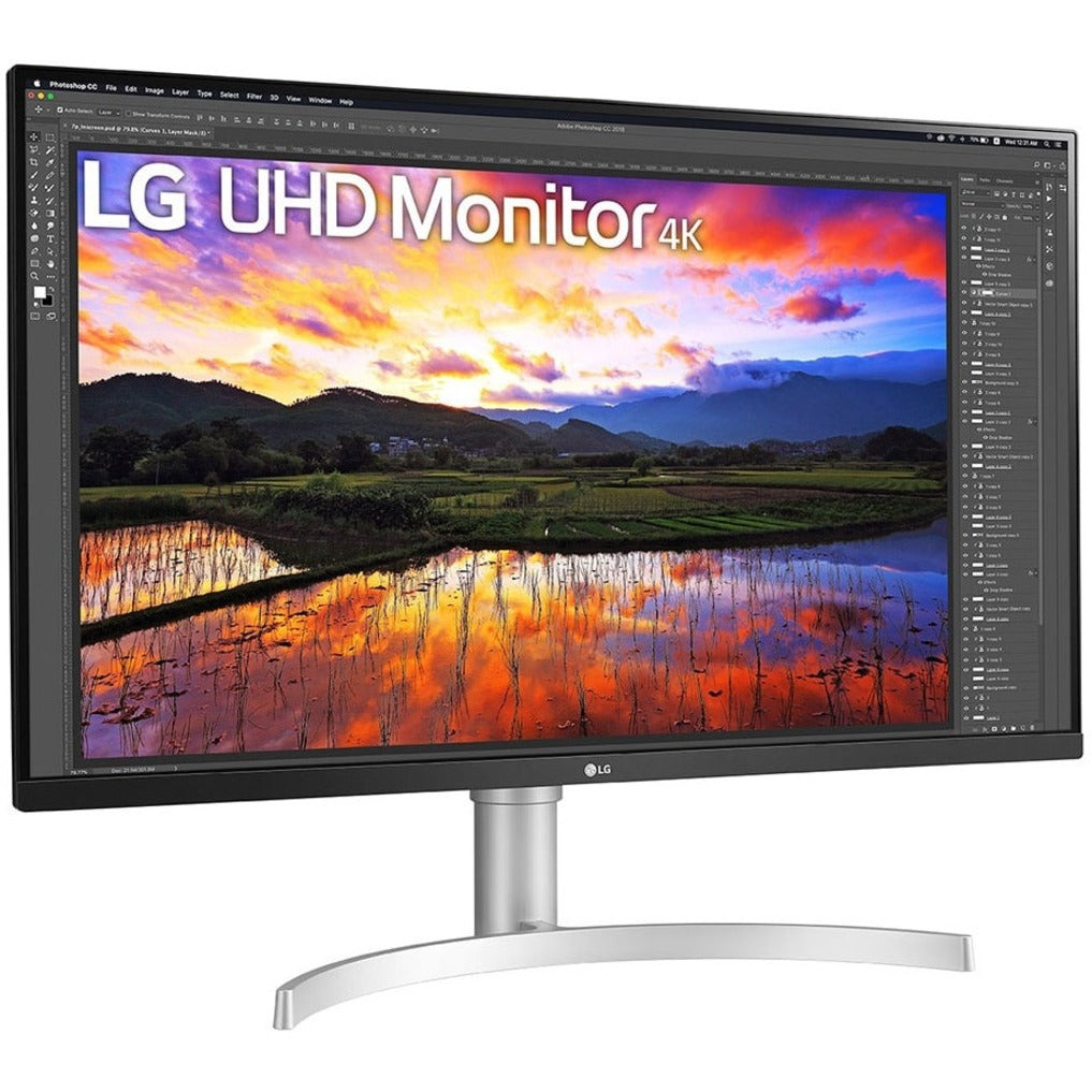 LG 32UN650-W 31.5" 4K UHD LCD Monitor - 16:9 - Black, Silver, High Resolution, Wide Color Gamut, FreeSync