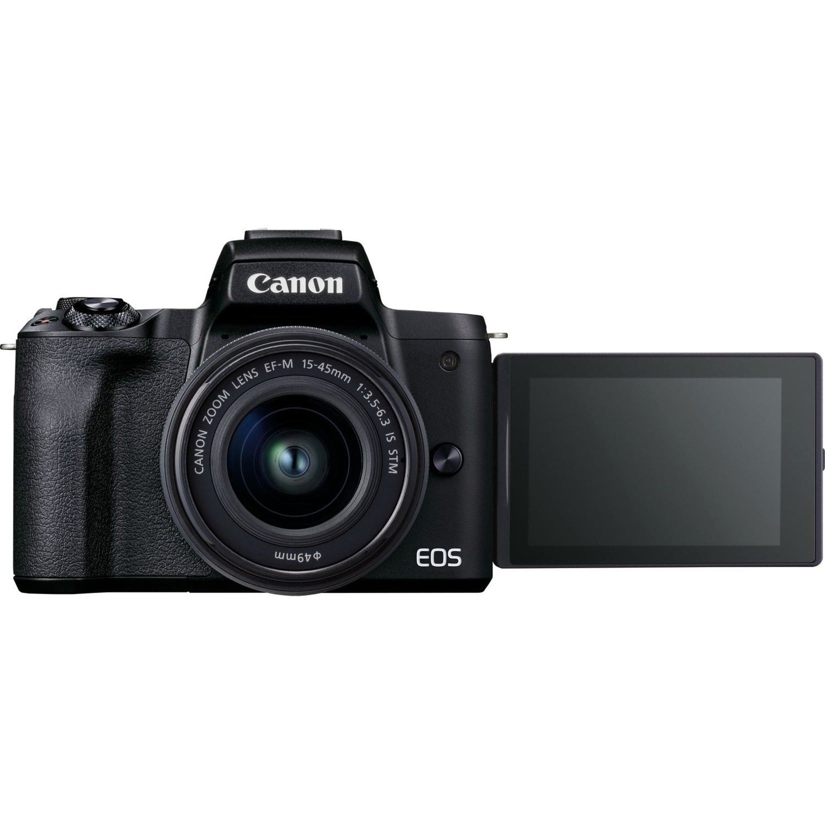 Canon 4728C006 EOS M50 Mark II Mirrorless Camera with EF-M 15-45mm f/3.5-6.3 IS STM Zoom Lens, Black