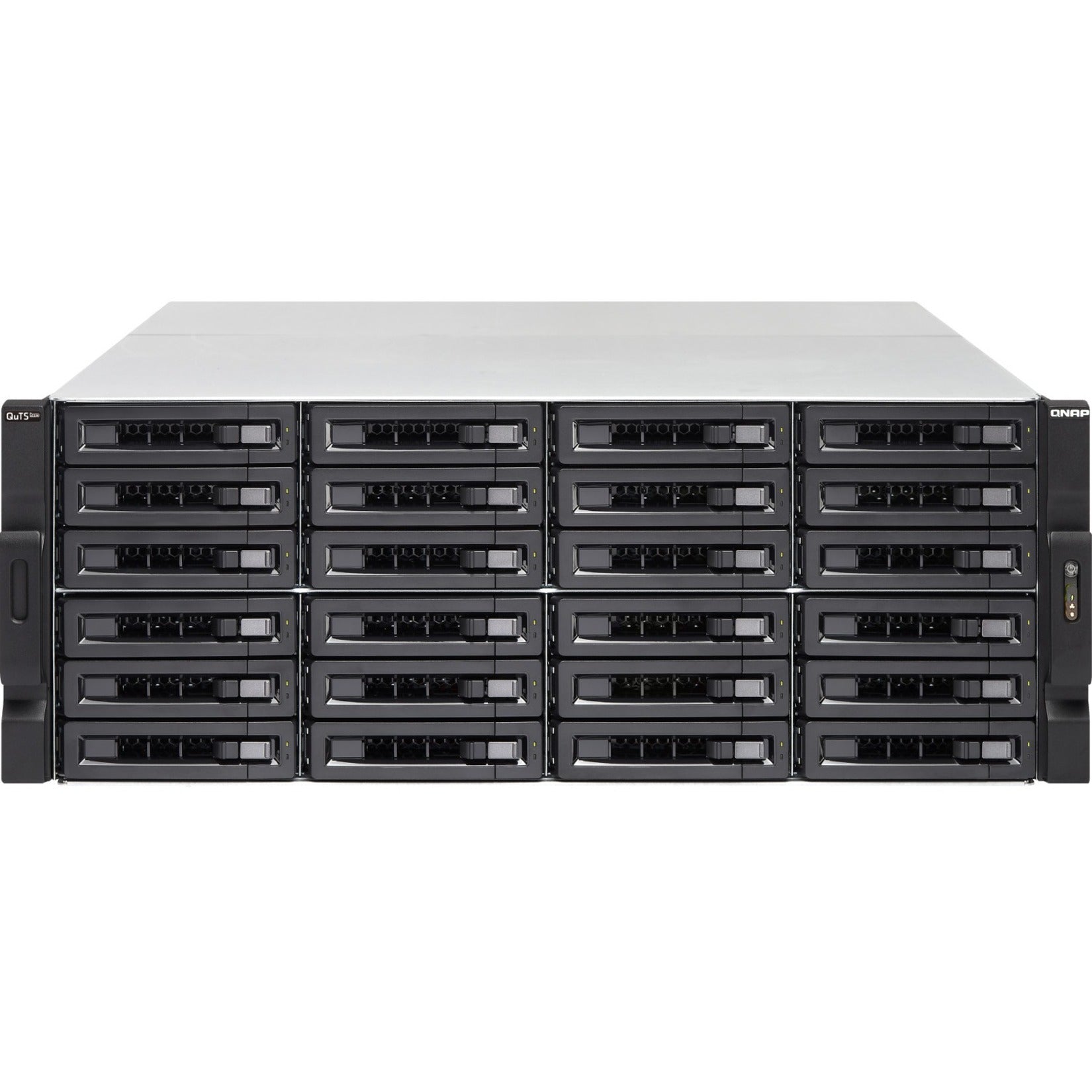 QNAP TS-H2483XU-RP-E2236-128G SAN/NAS Storage System TSH2483XURPE2236128G, 24 Bays, 128GB DDR4 RAM, 10GbE Ethernet