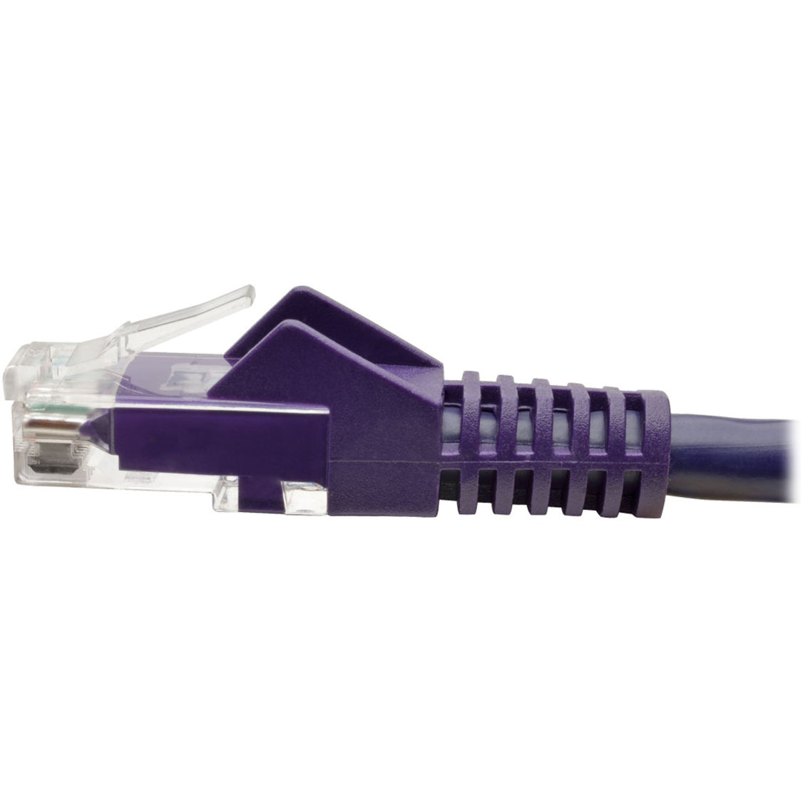 Tripp Lite N201-020-PU Cat6 Gigabit Snagless Molded UTP Patch Cable (RJ45 M/M), Purple, 20 ft, Crosstalk Protection, Rugged, Strain Relief
