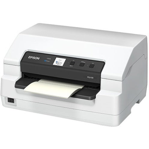 Epson C11CJ10201 PLQ-50 Passbook Dot Matrix Printer, 24-pin, Monochrome, 630 cps