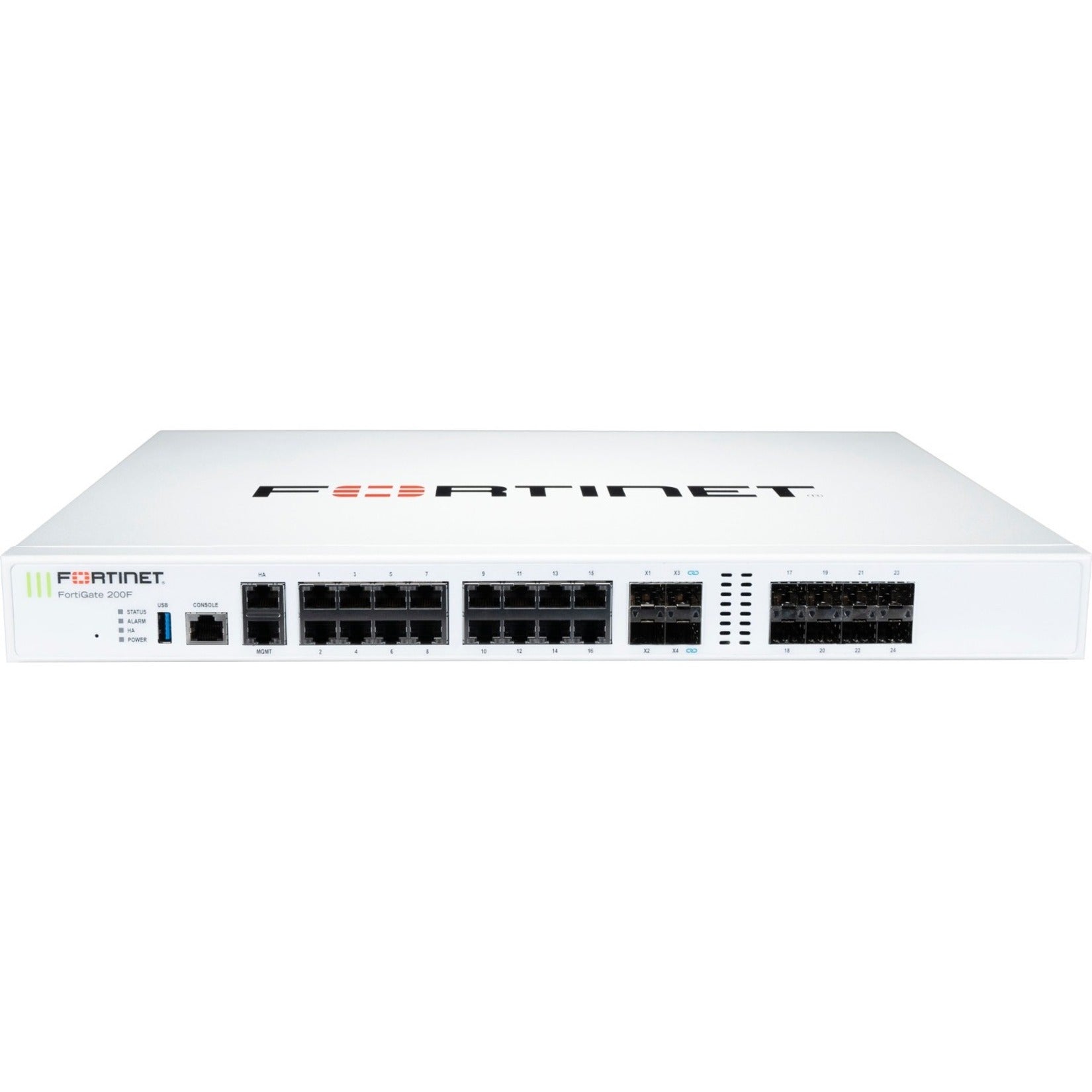 Fortinet FG-200F-BDL-950-36 FortiGate FG-200F Network Security/Firewall Appliance, 3Y-24X7 FortiCare and FortiGuard UTP